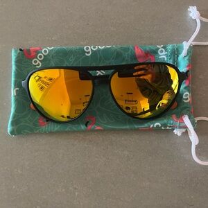 Goodr Gold Aviator Sunglasses